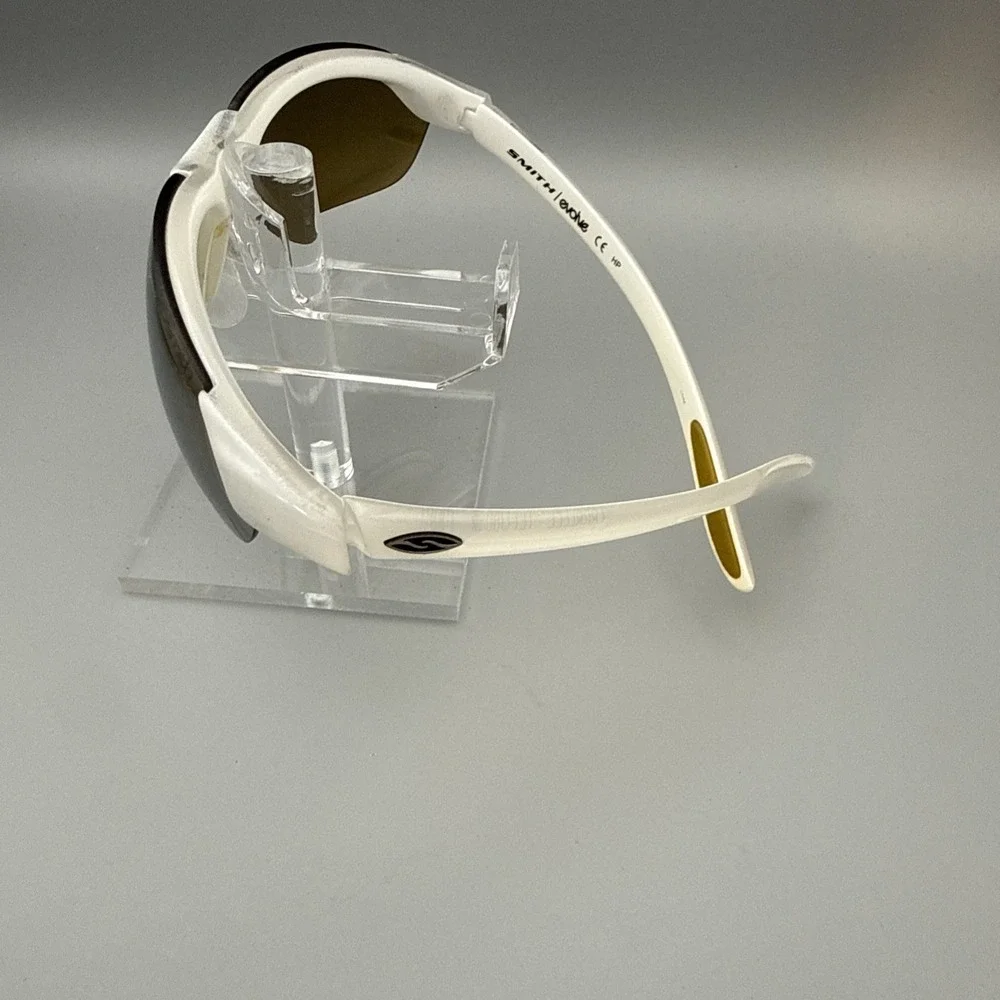 Smith Optics Evolve Authentic Parallel Rimless Sunglasses Pearl Frame Green Lens
